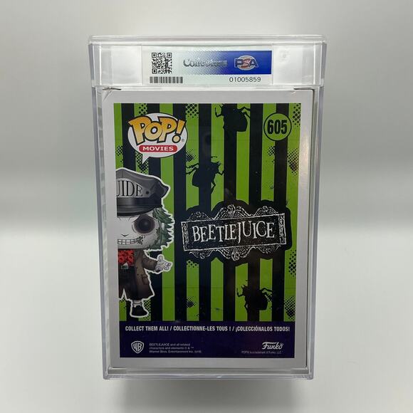Beetlejuice Funko Pop #605 – PSA 8.5 Graded Slab - Picture 2 of 6